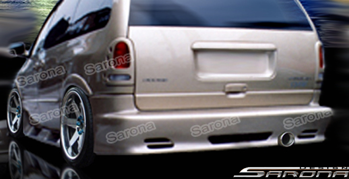 Custom Dodge Grand Caravan  Mini Van Rear Bumper (1996 - 2000) - $490.00 (Part #DG-009-RB)